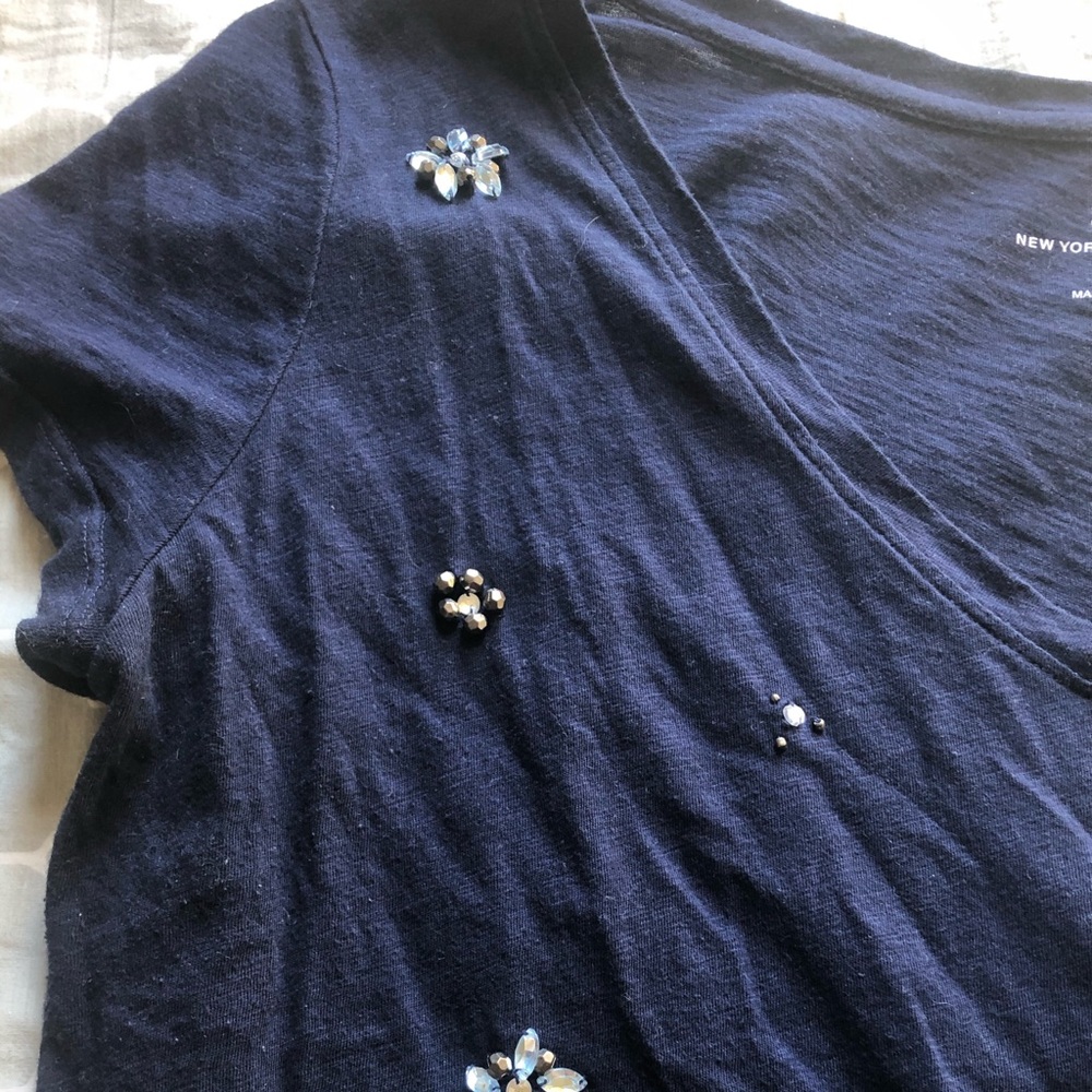 EUC NY&Co. Navy Shirt (L) 👚 - Picture 4 of 4